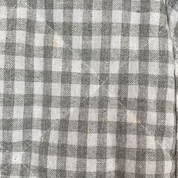 Blue Rain Grey and White Gingham Full Zip Vest Size Small - Picture 10 of 10